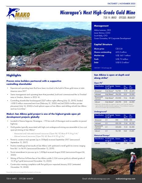 MakoMiningCorp_Factsheet_November2020
