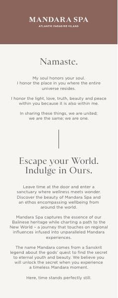 MandaraSpaAtlantisDigitalMenu