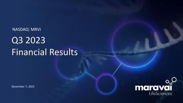 Maravai+3Q23+Earnings+Call+Slides_FINAL_11.7.23