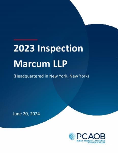 MarcumLLP-PCAOBInspectionReport