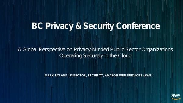 MarkRyland_BCConferenceDeck_AWSMarkRyland