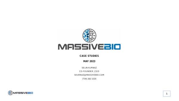 Massive-Bio-Case-Studies
