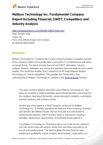 mattson_technology_inc_swot_analysis_bac