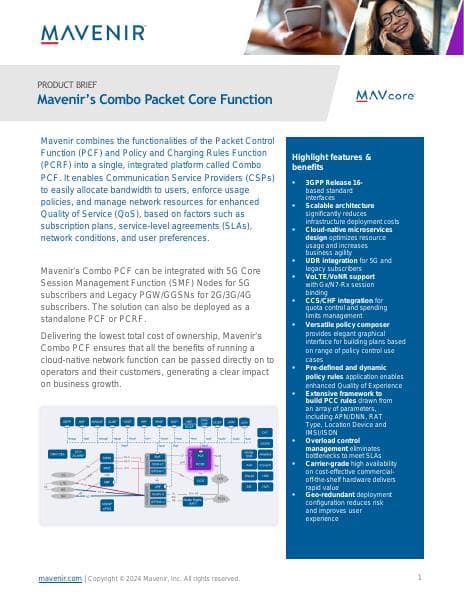 Mavenirs-Combo-Packet-Core-Function