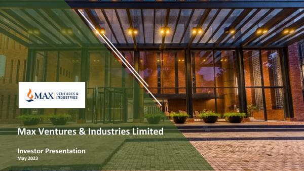 MAXVIL_22052023134045_SEDMaxVILQ4FY23InvestorPresentation