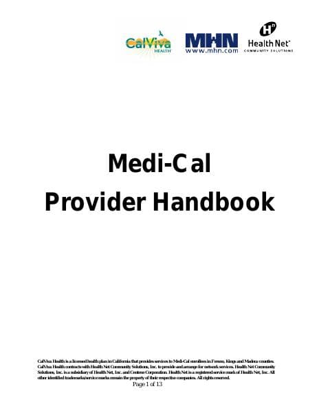 MediCalProviderHandbook2018