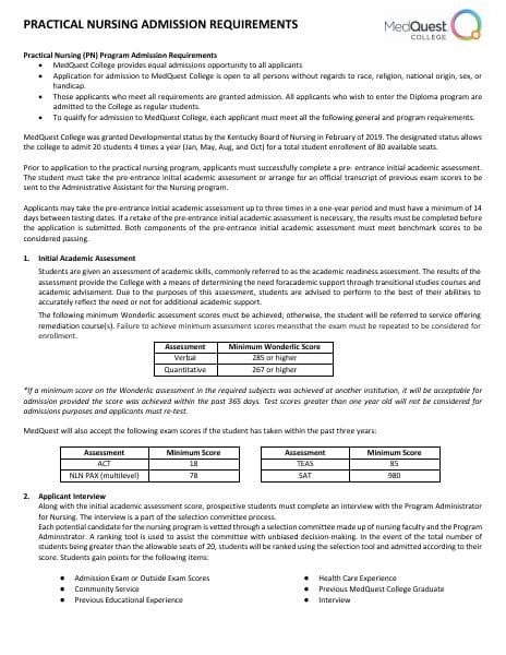 MedQuest-College-Practical-Nursing_Admission-Requirements