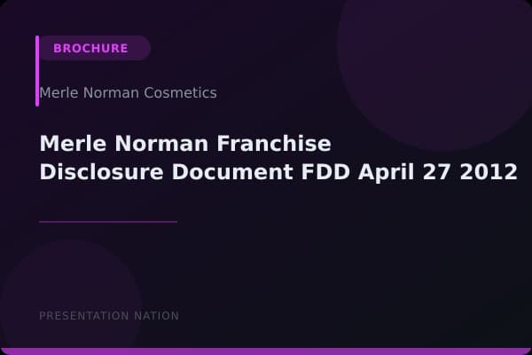 Merle-Norman-Franchise-Disclosure-Document-FDD-April-27-2012