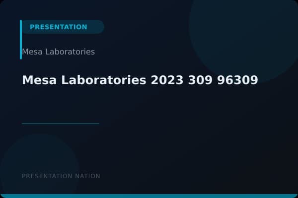 Mesa Laboratories__2023__309_96309