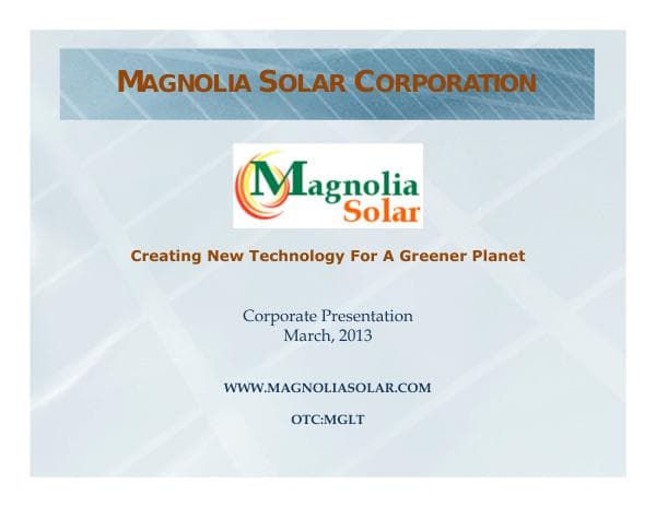 MGLT_PPTPresentation_Mar_2013