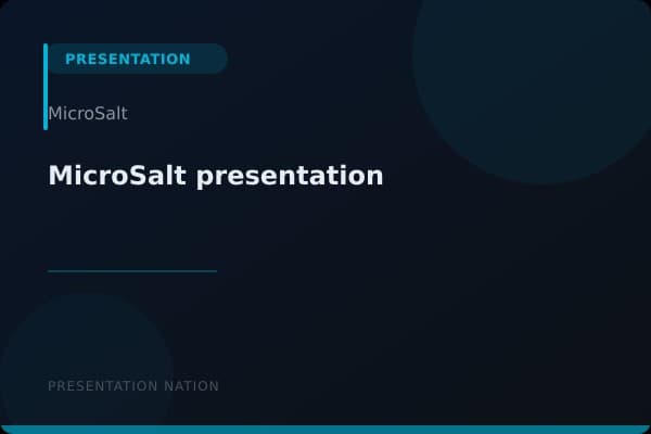 MicroSalt-presentation