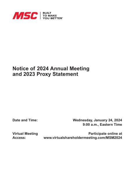 MSC+FY23+Proxy+Statement