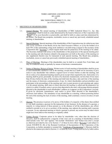 MSC+Third+Amended+and+Restated+Bylaws+%28Agreed+Form%29