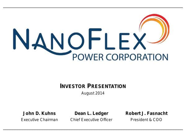 NanoFlex-Power-Presentation-Aug14