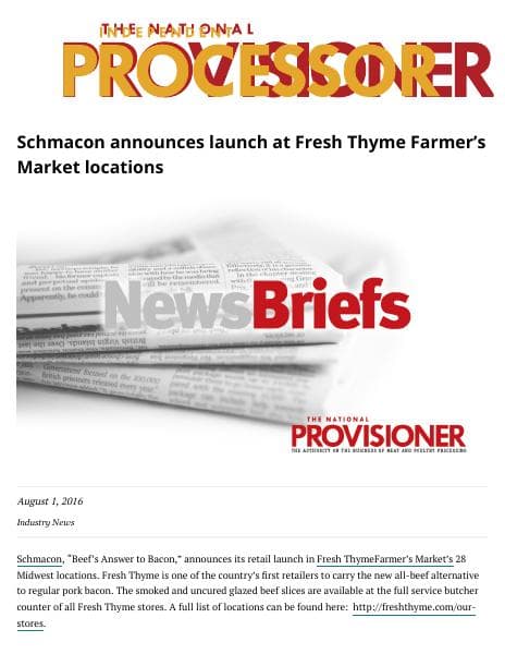 National_Provisioner_Schmacon_Fresh_Thyme_Launch
