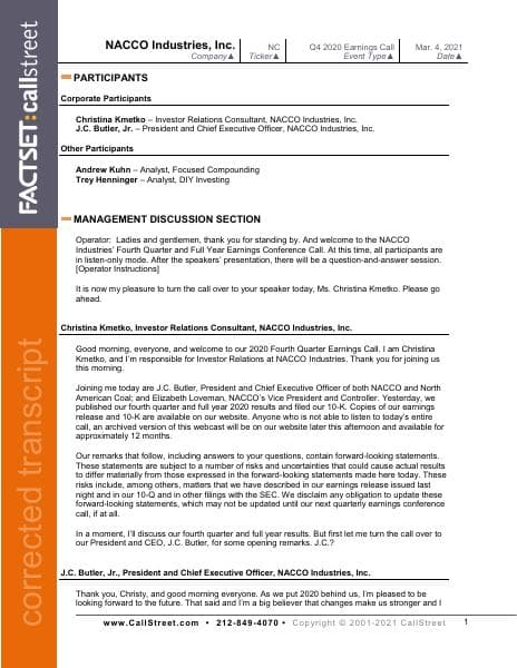 NC-Q4-2020-Earnings-Call-transcript