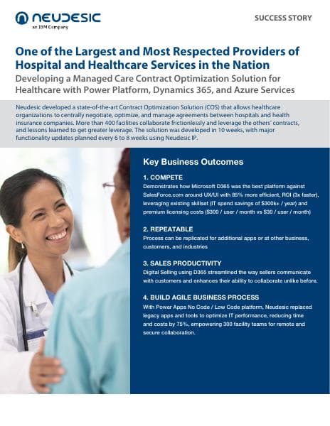Neudesic-Healthcare-Industry-Success-Story