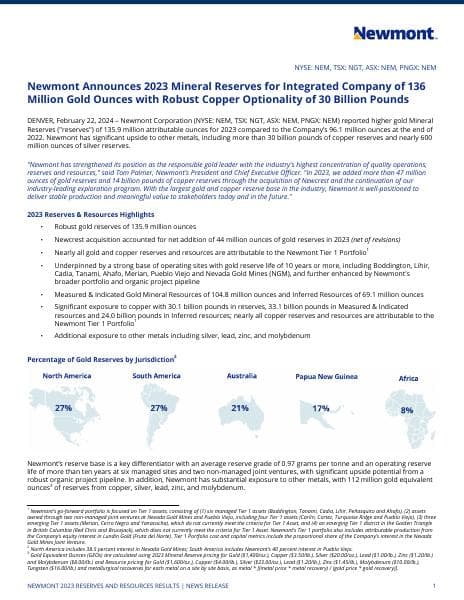 Newmont-2023-Reserves-and-Resources-Release