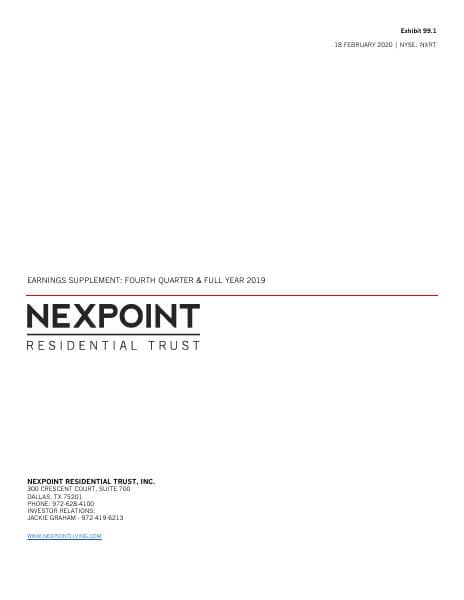 NexPoint Residential Trust_February_2020_108_52108
