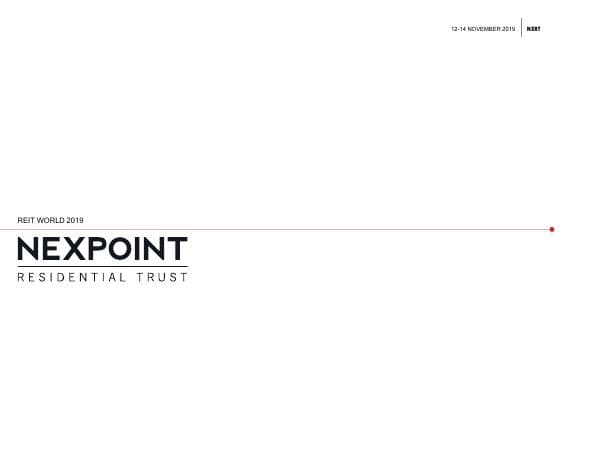 NexPoint Residential Trust_November_2019_254_49254