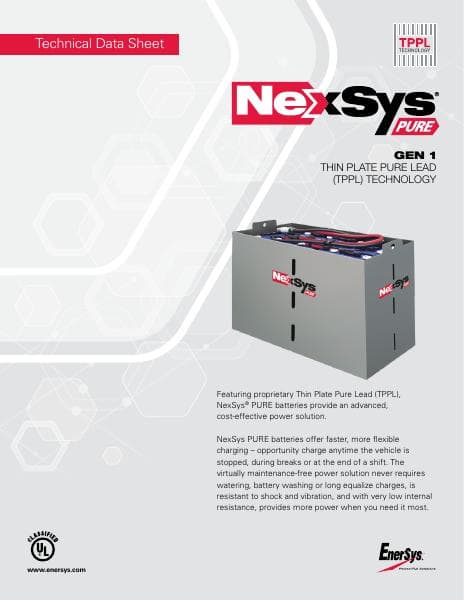 NexSys-PURE-2V-GEN1-Tech-Sheet