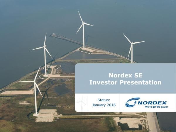 Nordex_SE_Investor_Presentation_January_2016