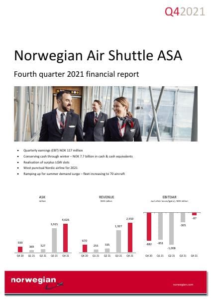 norwegian-q4-2021-report