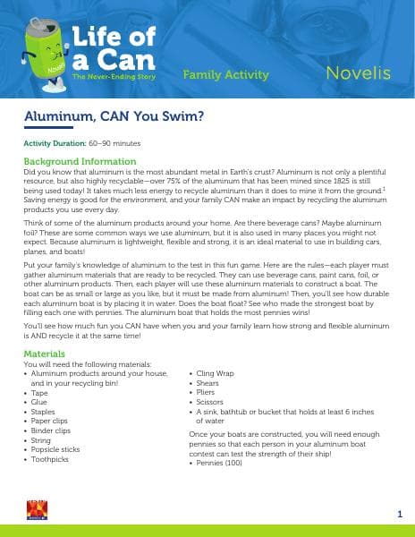 Novelis_AluminumCANYouSwim