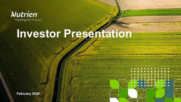 Nutrien Investor Presentation 2024-02