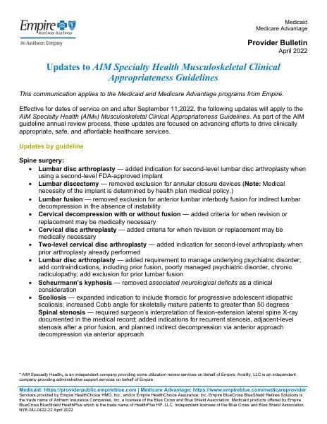 NYE_CAID_AIMSpecialtyGuidelines