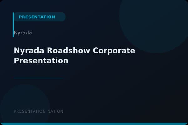 Nyrada-Roadshow-Corporate-Presentation