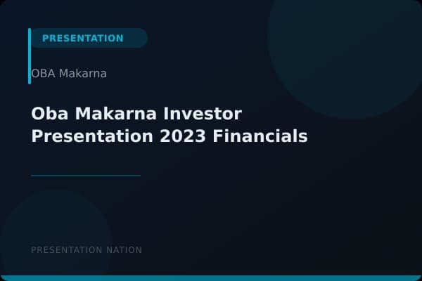 Oba-Makarna-Investor-Presentation-2023-Financials
