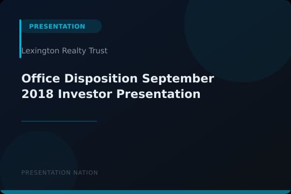 Office-Disposition-September-2018-Investor-Presentation