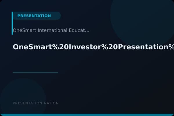 OneSmart%20Investor%20Presentation%20July%202018