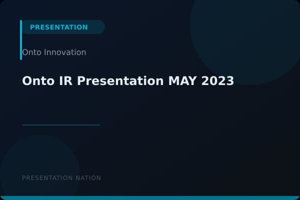 Onto-IR-Presentation_MAY-2023