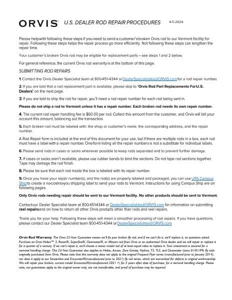 OrvisUSDealer-RodRepairInstructions2024