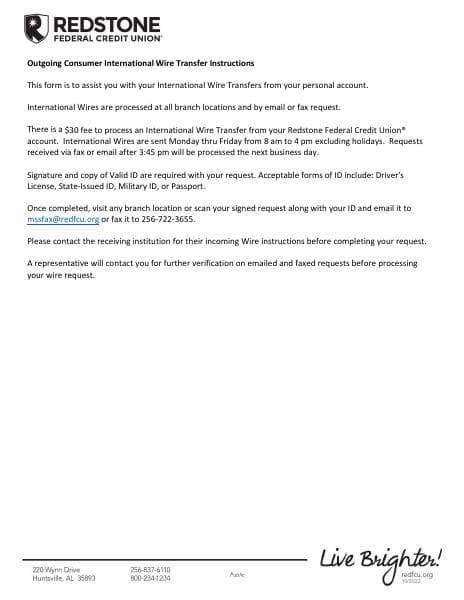 OutgoingInternationalWiringInstructions