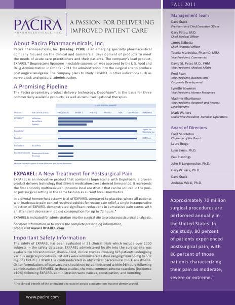 Pacira_Corp_Sheet_v11