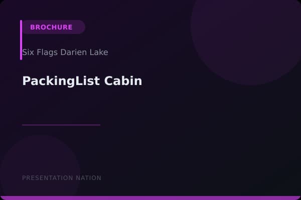 PackingList-Cabin