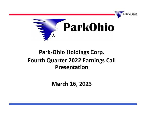 Park-Ohio Holdings__2023__319_92319