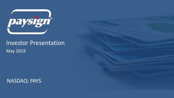 Paysign-Inc-Investor-Presentation-May-2019