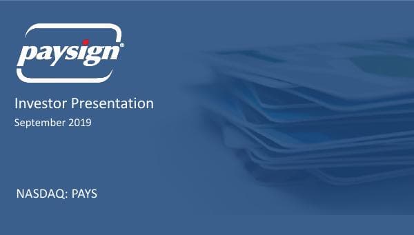 Paysign-Inc-Investor-Presentation-September-2019