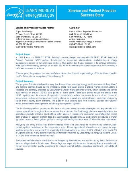 Petco_Wipro%20EcoEnergy_Success%20Story