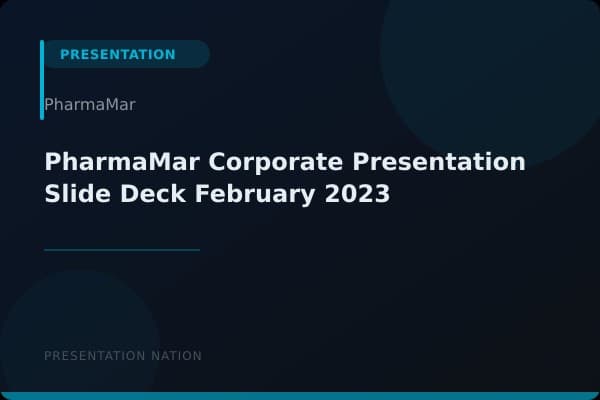 PharmaMar-Corporate-Presentation-Slide-Deck-February-2023