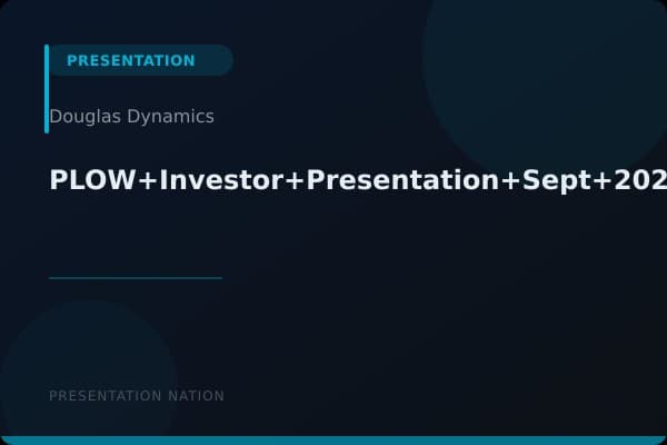PLOW+Investor+Presentation+Sept+2024