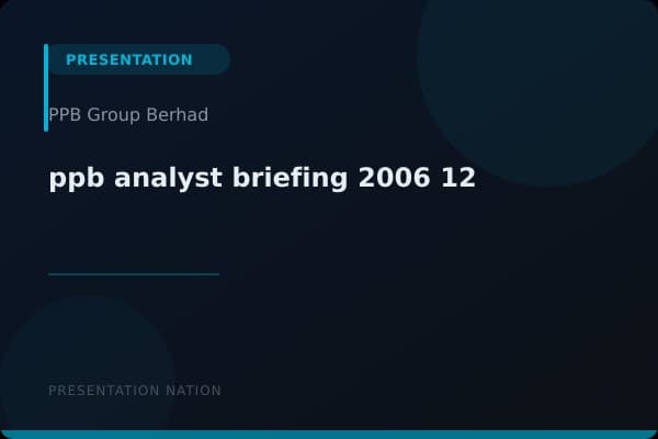ppb-analyst-briefing-2006-12