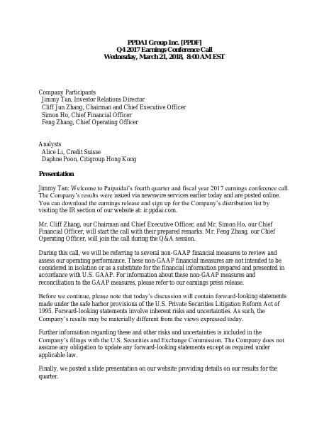 PPDF+Q4+2017+Transcript