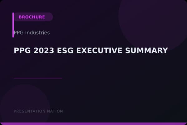 PPG-2023-ESG-EXECUTIVE-SUMMARY