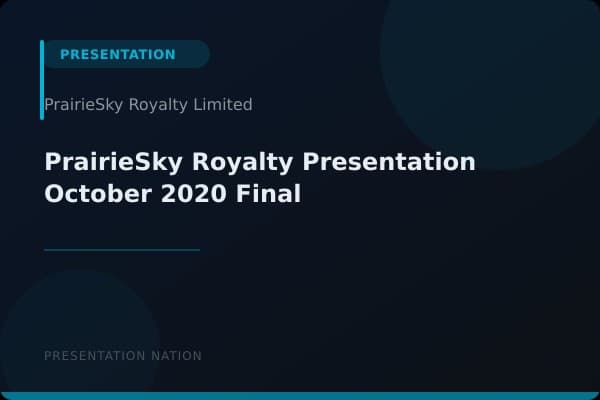 PrairieSky-Royalty-Presentation-October-2020-Final