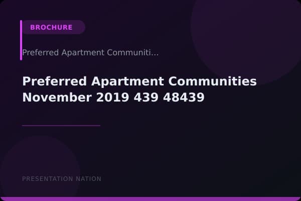 Preferred Apartment Communities_November_2019_439_48439